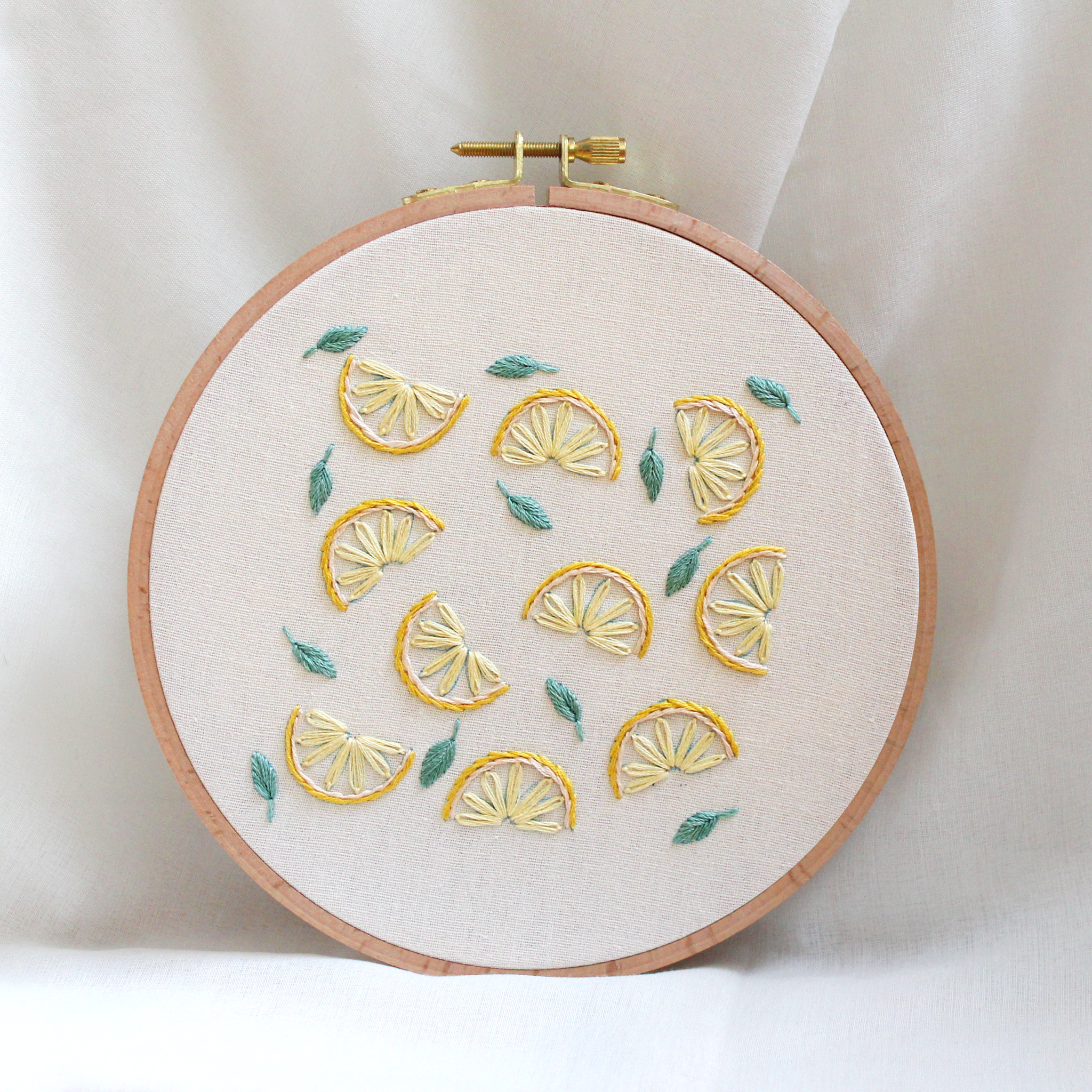 DIY Embroidery Kit - Lemons