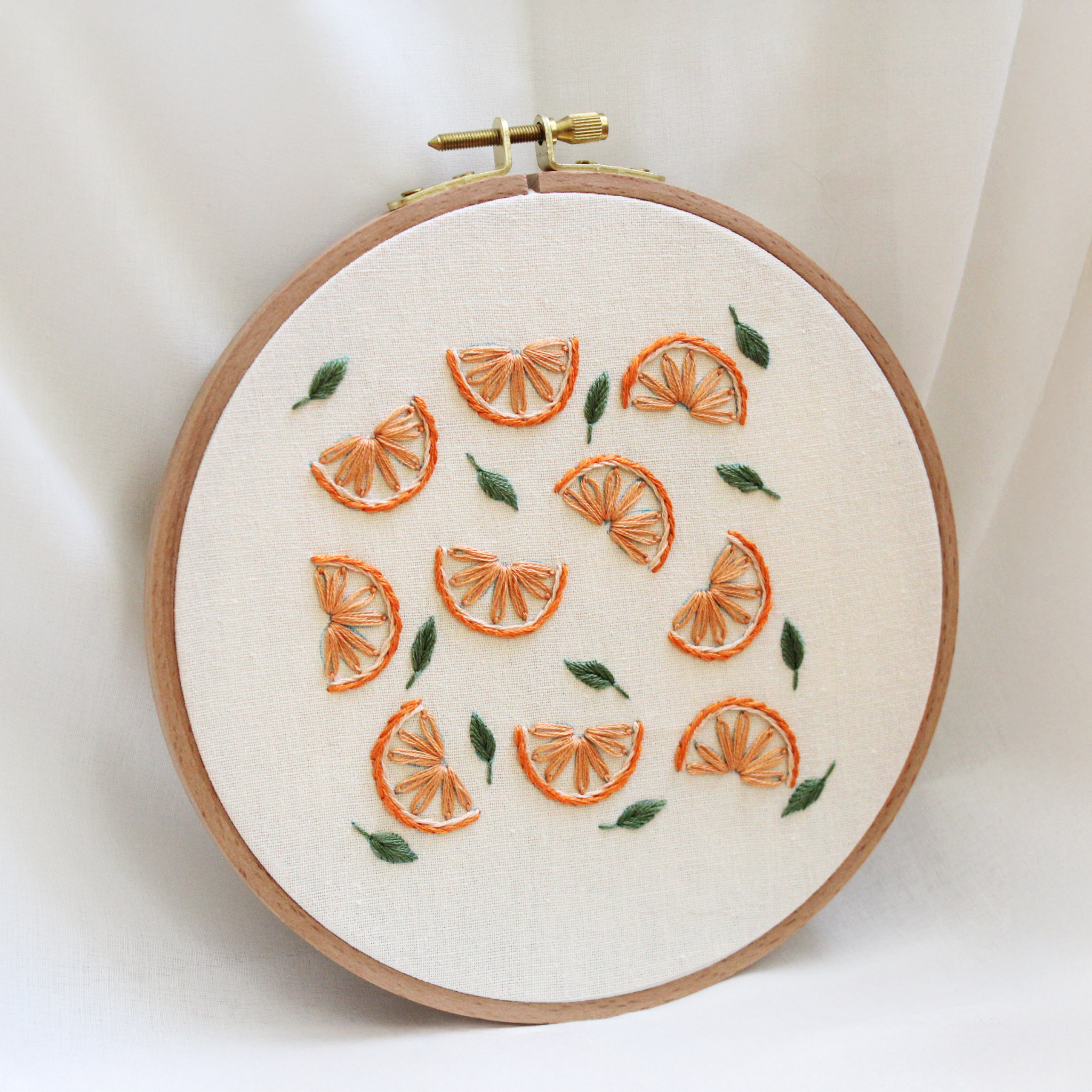 DIY Embroidery Kit - Oranges