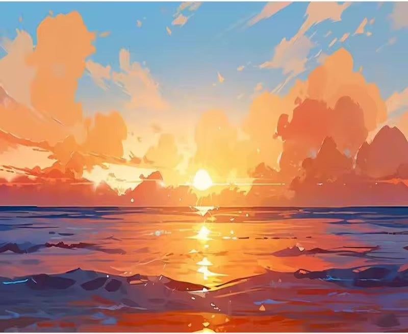 DIY Malen nach Zahlen Set - Landscape No. 4