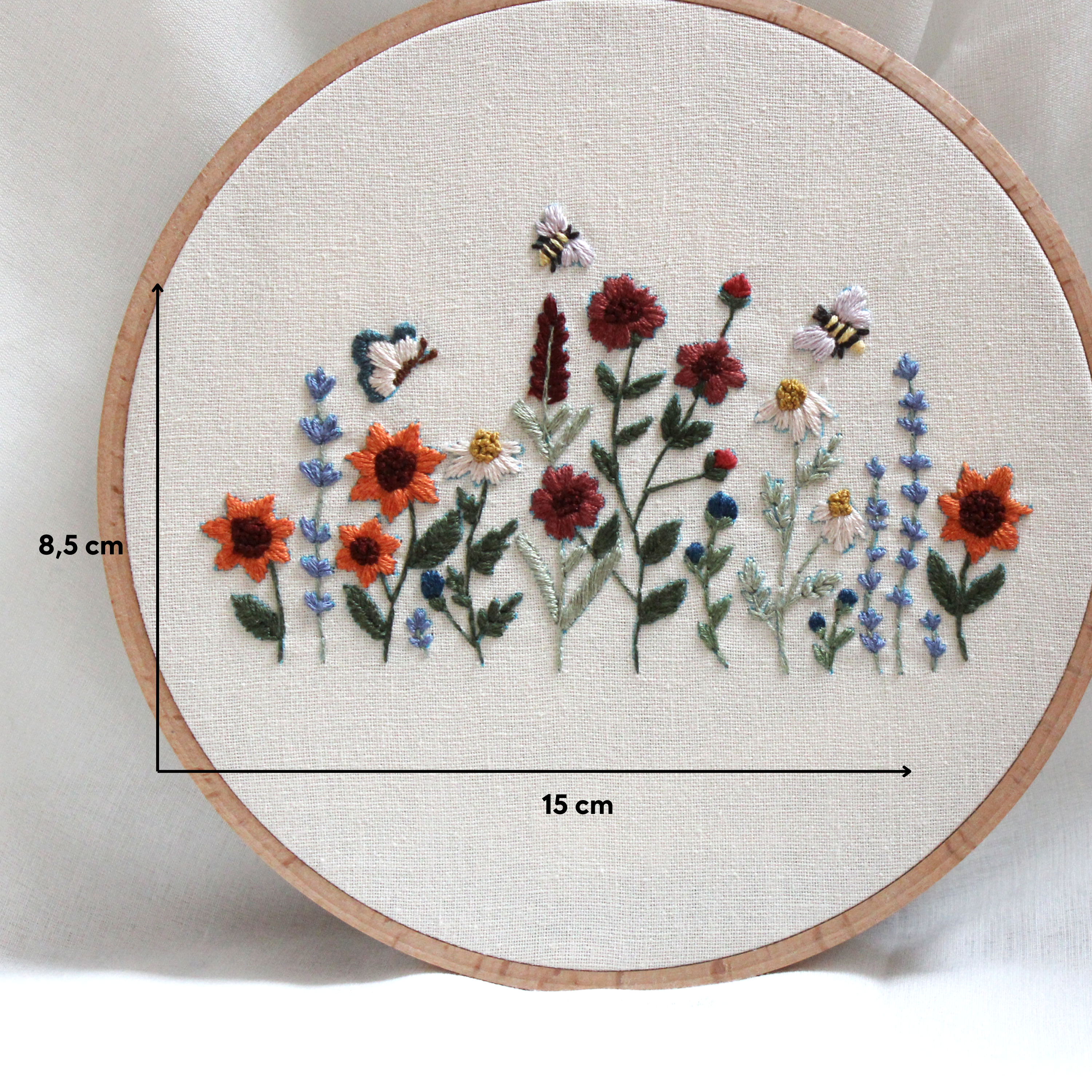 DIY Embroidery Kit - Natural Meadow