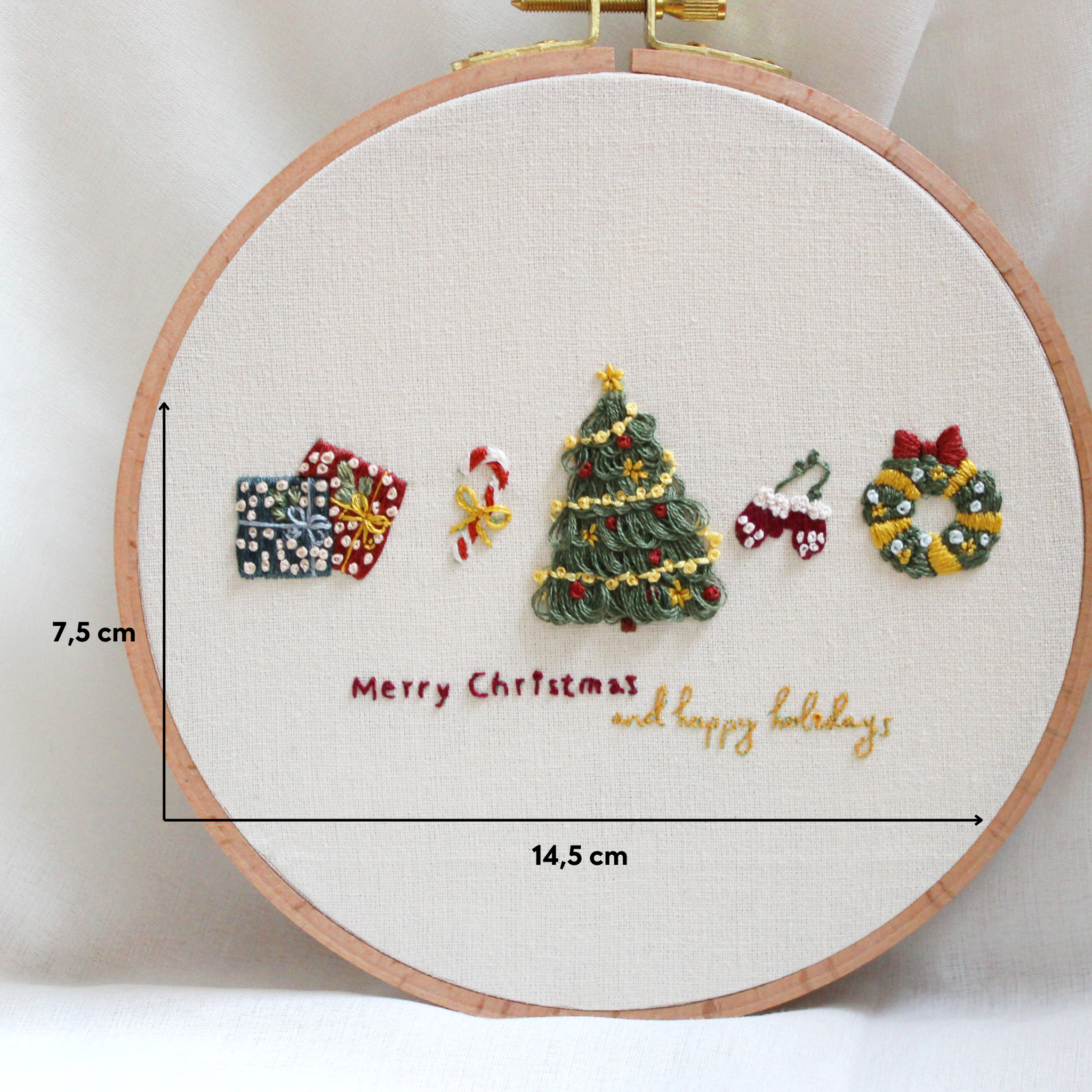DIY Embroidery Kit - Happy Holidays