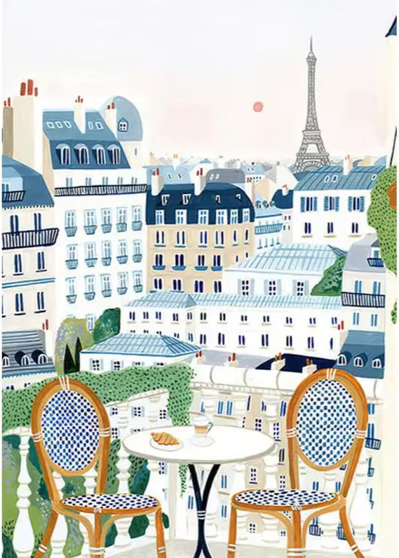 DIY Malen nach Zahlen Set - Paris No. 2