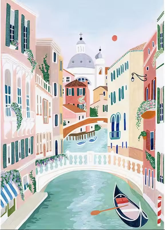 DIY Malen nach Zahlen Set - Venice