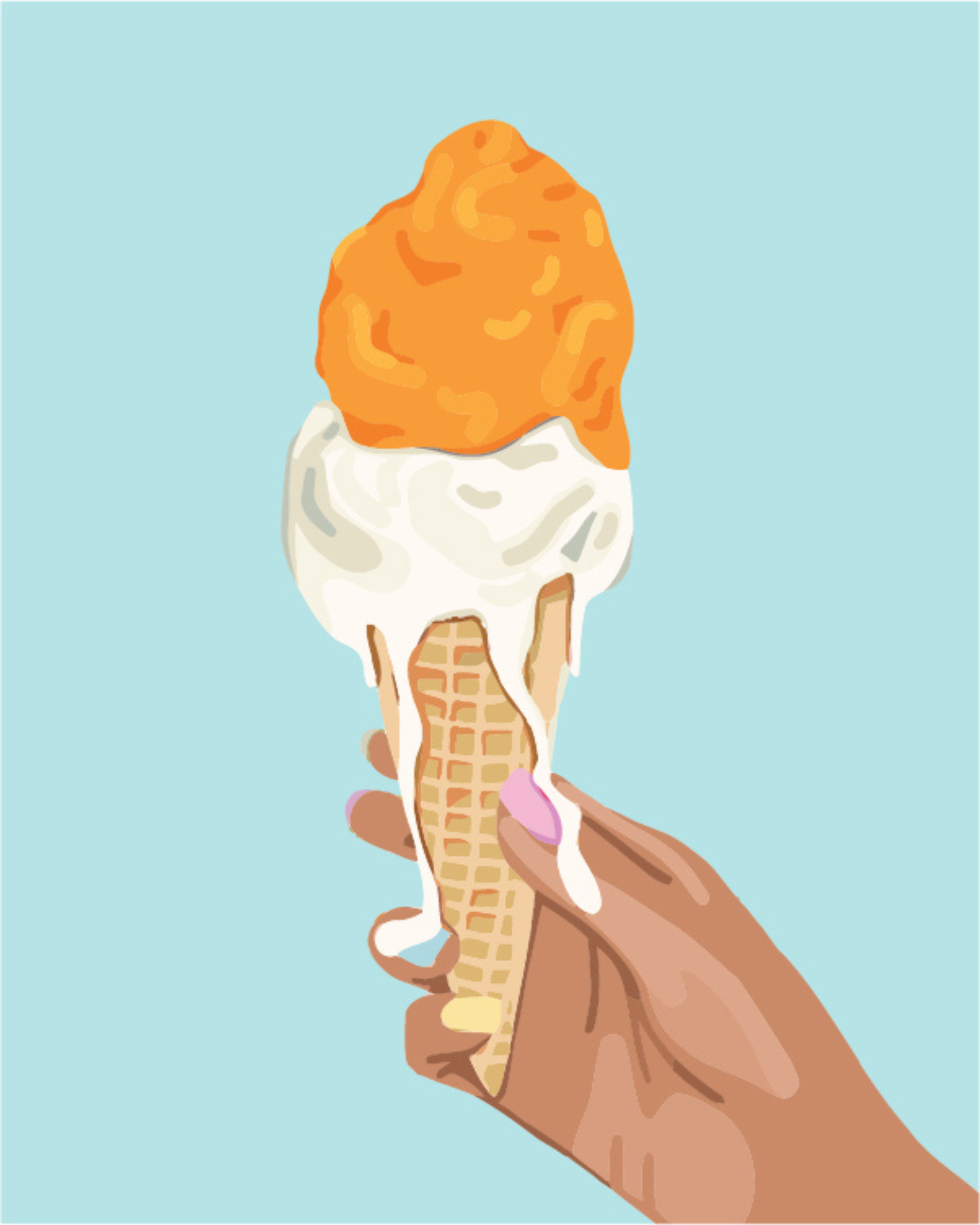 DIY Malen nach Zahlen Set - Ice Ice Baby