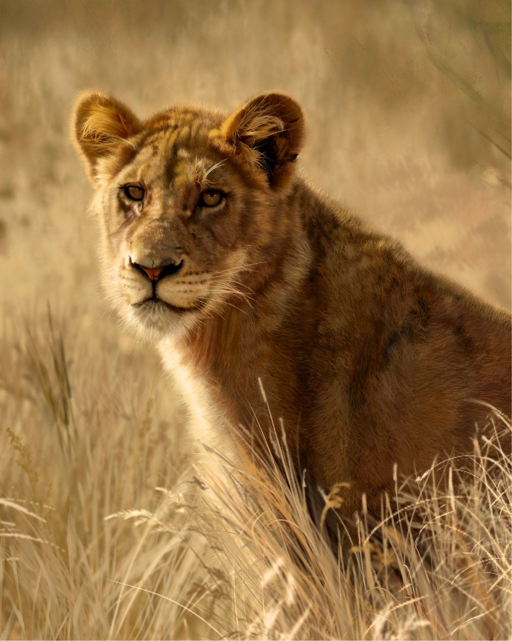 DIY Malen nach Zahlen Set - Lioness