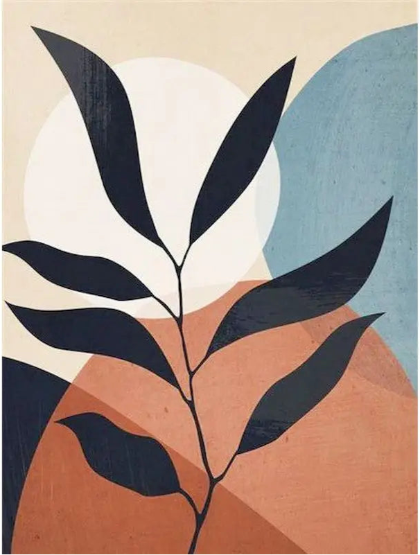 DIY Malen nach Zahlen Set - Organic Shapes