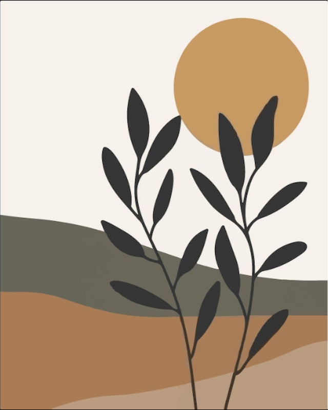 DIY Malen nach Zahlen Set - Calm Flora