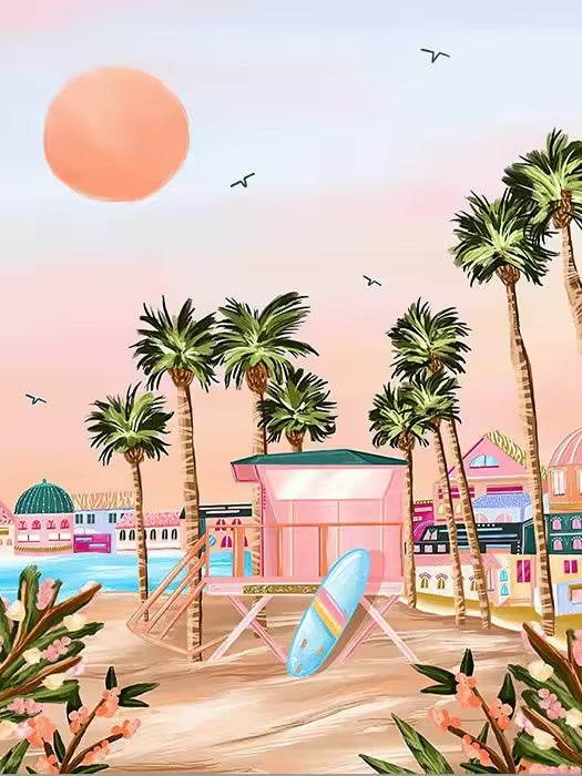 DIY Malen nach Zahlen Set - Beach Vibes