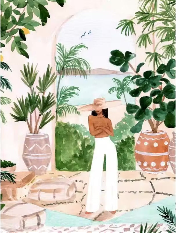 DIY Malen nach Zahlen Set - Poolside Bliss