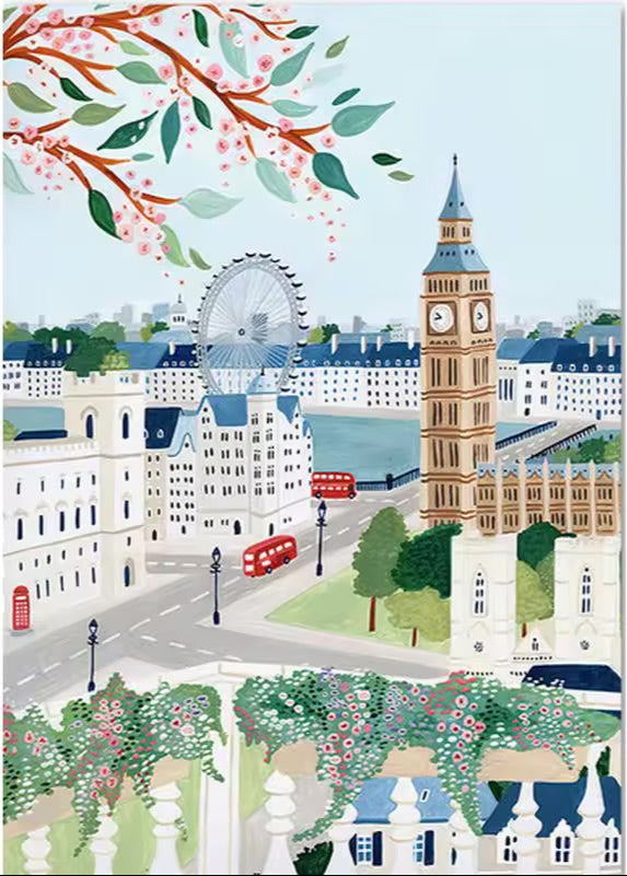 DIY Malen nach Zahlen Set - London