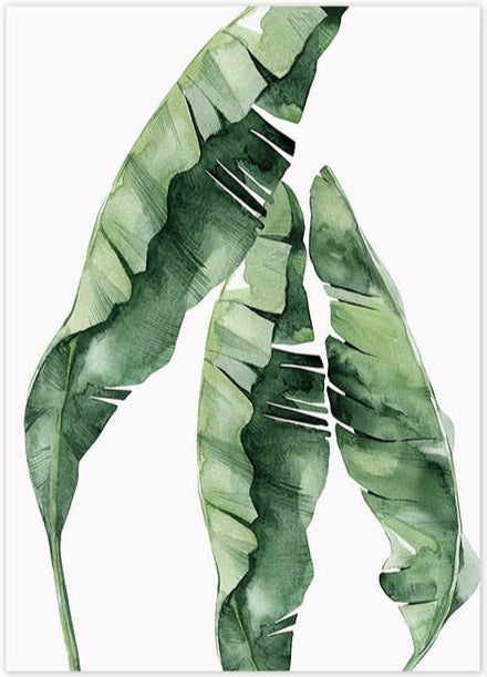 DIY Malen nach Zahlen Set - Leaves No. 3
