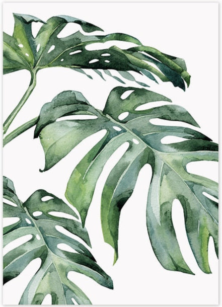 DIY Malen nach Zahlen Set - Leaves No. 6