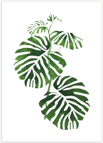 DIY Malen nach Zahlen Set - Leaves No. 9
