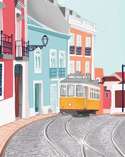 DIY Malen nach Zahlen Set - Lisbon