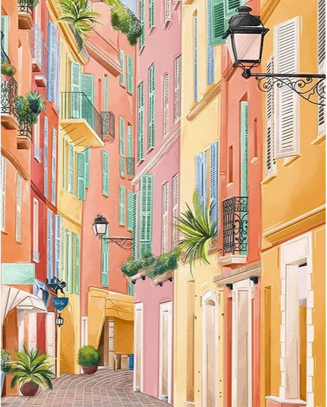 DIY Malen nach Zahlen Set - Vibrant City