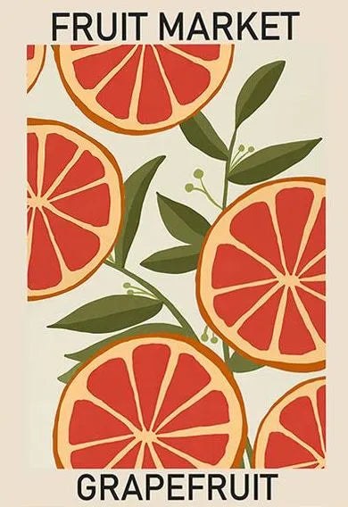 DIY Malen nach Zahlen Set - Grapefruits