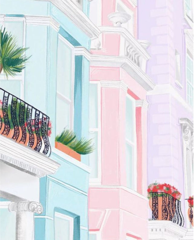 DIY Malen nach Zahlen Set - Pastel Facades