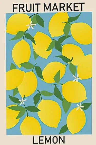 DIY Malen nach Zahlen Set - Lemons No. 2