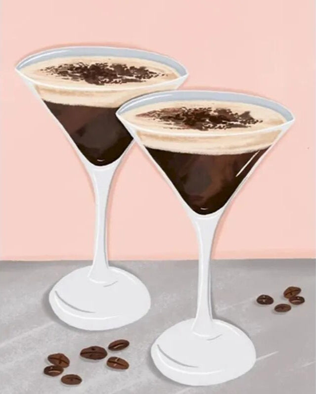 DIY Malen nach Zahlen Set - Drinks No. 4