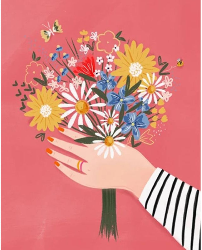 DIY Malen nach Zahlen Set - Wildflowers