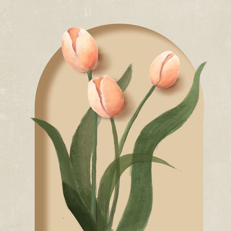 DIY Malen nach Zahlen Set - Pastel Flora